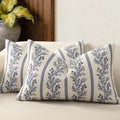 Vintage Throw Pillow Covers 12x20 Set of 2 (Indigo Blue / 20" x 12" (Pack of 2))