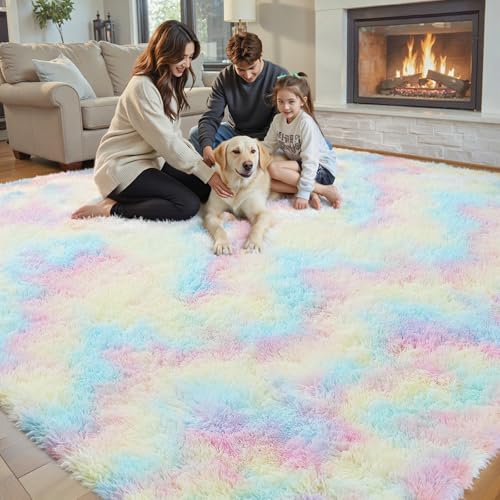 8x10 Area Rugs for Living Room (Rainbow / 8' x 10' (Rectangular))