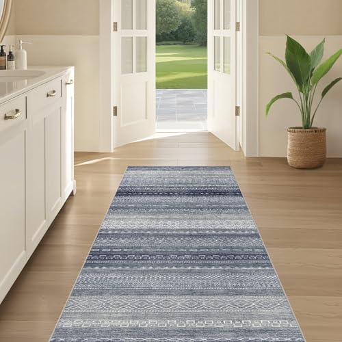 Area Rug Living Room Rugs (Denim Blue / 3' X 8' (Runner))
