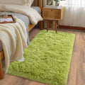 Soft Runner Rugs for Bedroom Hallways (2' x 4' (1 pc) / Grass Green)
