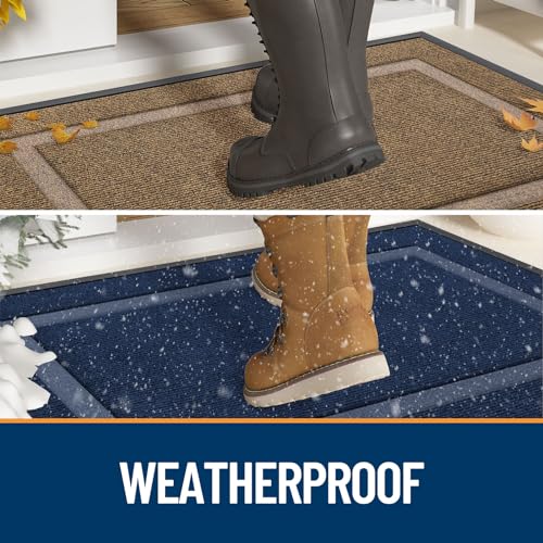 Front Door Mat Outside 47x32 (Black / 47" x 32")