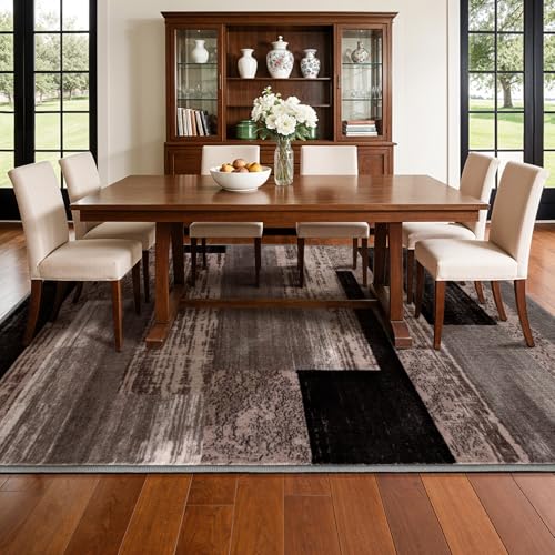 5x7 Washable Area Rugs for Living Room and Bedroom (Chocolate / 5' x 7' (Rectangular))