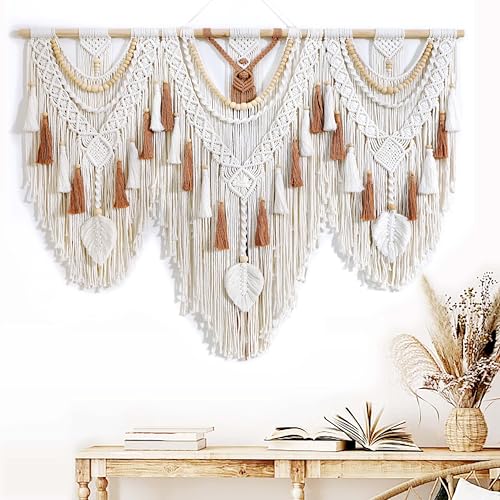 Large Macrame Wall Hanging Boho Woven Tapestry Chic Home Art Wall Decor