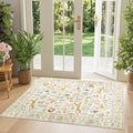 3x4 Rug Washable Animal Area Rug for Entryway Non Slip (Beige (Animal) / 3' x 4' (Rectangular))