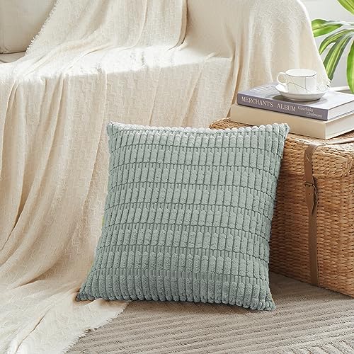 4 Packs Decorative Throw Pillow Covers for Living Room Couch Bed (26" x 26" (Pack of 4) / Grey Blue)