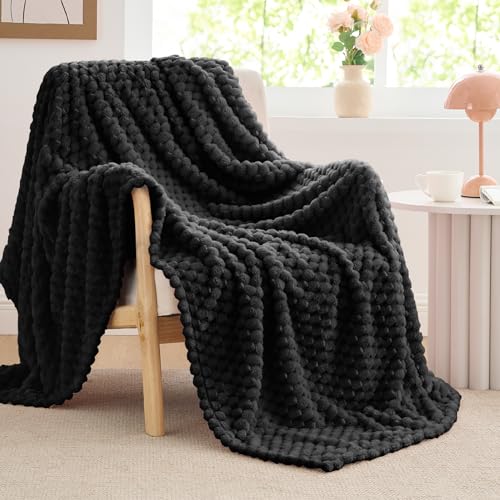 Black Throw Blanket for Couch (Black / Throw(50"x60"))