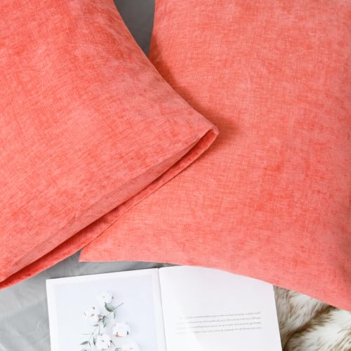Decorative Throw Pillow Covers 26 X 20 Inches Living Coral (26" x 20" (Pack of 2) / Living Coral)