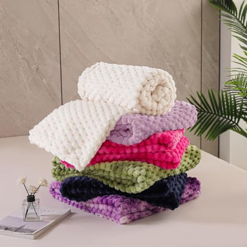3D Fleece Queen Size Blanket for Bed (Lilac Purple / Queen ( 90x90 IN ))