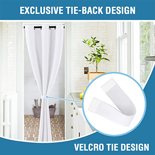 Doorway Curtain Blackout Closet Door Curtain Room Divider Window Treatment Curtain for Bedroom Thermal Insulated Privacy Drape Soundproof Grommet (42"W x 80"L (Pack of 1) / Pure White)