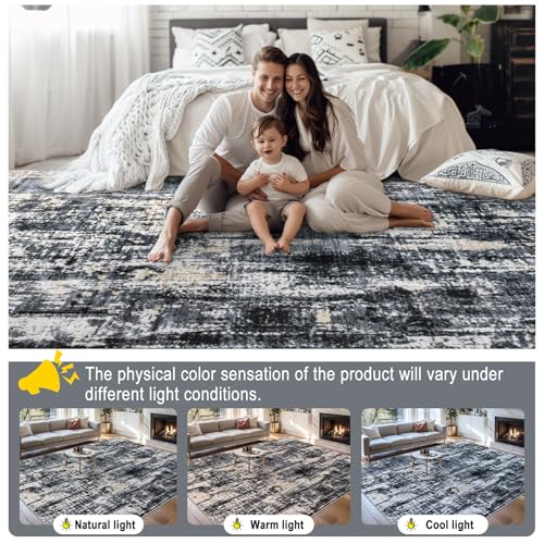 10x14 Area Rug Living Room (Black Gold / 10' x 14' (Rectangular))