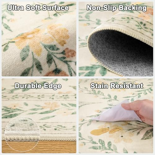 6x9 Area Rug Living Room (Beige/Multi / 6' x 9' (Rectangular))