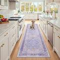 Washable Area Rug (Purple / 2' x 8' (Rectangular))