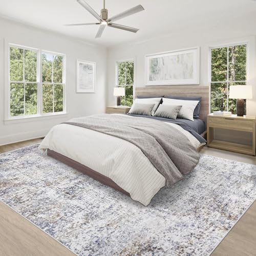 8x10 Area Rugs for Living Room (Blue Grey / 8' x 10' (Rectangular))