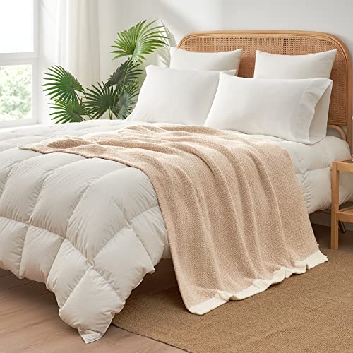 Heather Throw Blanket for Couch (Heather Beige / Throw (50"x60"))