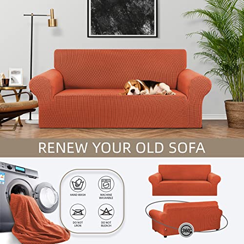 Loveseat Couch Cover (Pureed Pumpkin / Medium)