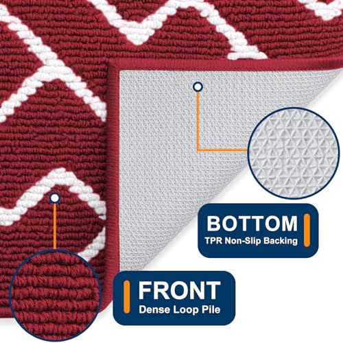Front Door Mat 36x24 (Burgundy / 36" X 24")