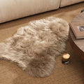 Ashler Faux Fur Rug (3' x 2' (Irregular) / C-beige)
