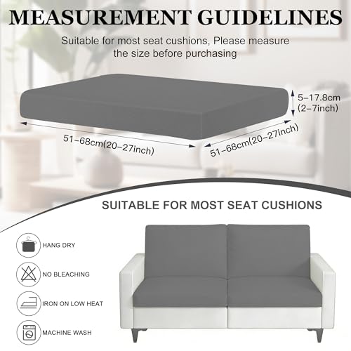 4 Pcs Outdoor Cushion Covers (Grey / Jacquard-4PCS)