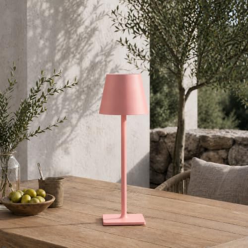 Pink Cordless Table Lamps (Pink Set of 2)