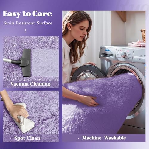 8x10 Area Rugs for Living Room (Purple / 8' x 10' (Rectangular))