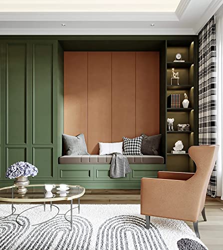 118''x15.7'' Green Skin Peel and Stick Wallpaper Contact Paper Modern Self Adhesive Wall Paper Removable Renter Friendly Textured Solid Color Vinyl Roll (Dark Green Skin / 15.7" x 118")