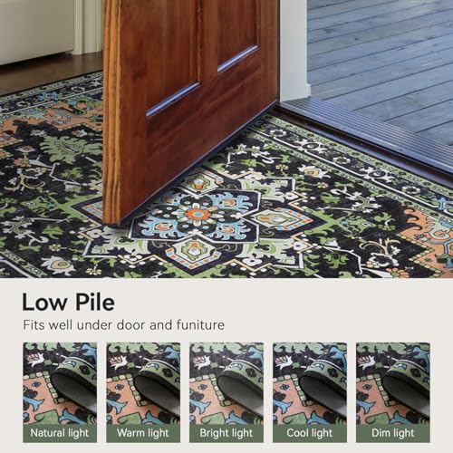 8x10 Area Rug for Living Room Bedroom (Dark Green / 8' x 10' (Rectangular))