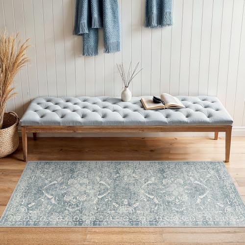 2x5 Washable Runner Rug (Blue / 2x5)