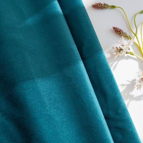 28x28 Inch Pack of 2 Euro Velvet Throw Pillow Covers Teal (28" x 28" (Pack of 2) / Teal)