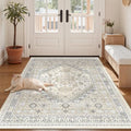 3x5 Rug for Entryway (Beige/Grey / 3' x 5' (Rectangular))