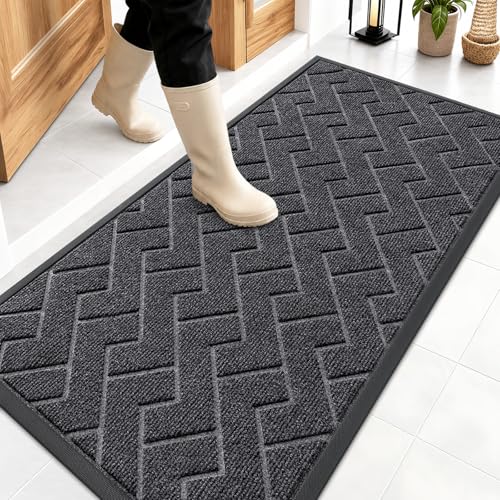 Front Door Mat Outside 47x23 (Grey / 47" x 23")