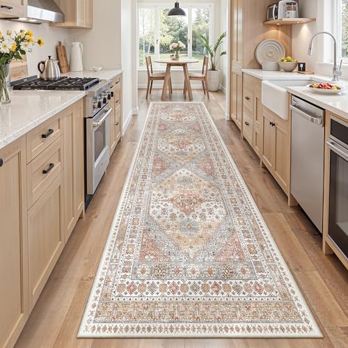 2'6 x 8' Runner Rug Non Slip (Orange / 2'6" x 8' (Runner))