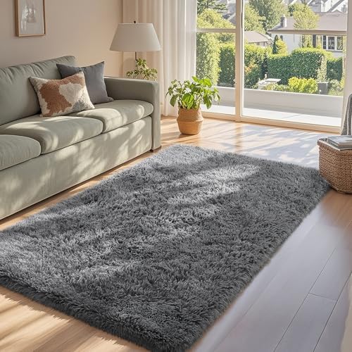 Washable 3x5 Area Rug (1- Grey / 3' x 5' (Rectangular))