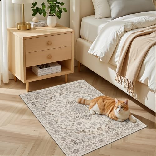 2x3 Area Rugs Living Room (Brown Beige / 2' x 3' (Rectangular))