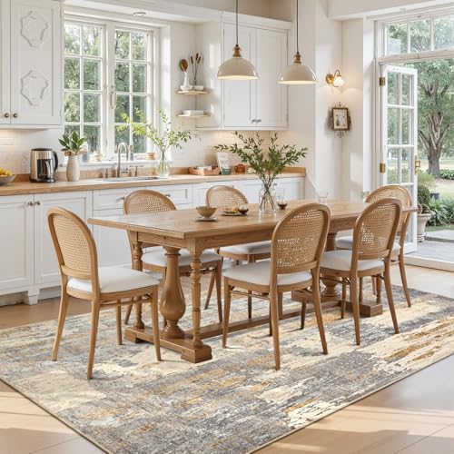 Washable 5x7 Camel Area Rug with Non (Camel / 5' x 7' (Rectangular))