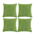 4 Packs Decorative Throw Pillow Covers for Living Room Couch Bed (18" x 18" (Pack of 4) / Lime Green)
