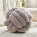 Light Gray Knot Pillow Ball (Light Gray / 11inch)