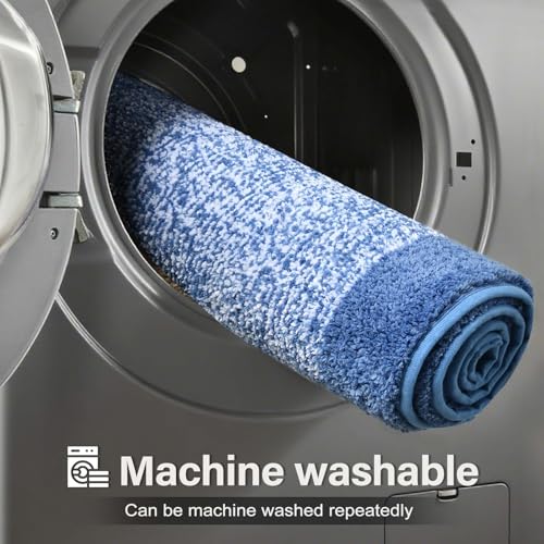 48x24 Long Bathroom Rugs Non Slip Washable (Blue / 2' x 4' (Rectangular))