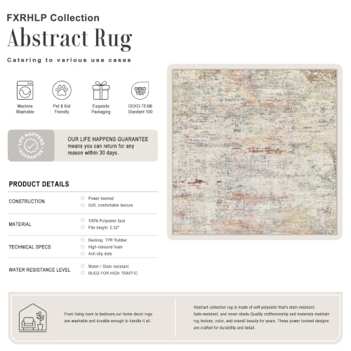 Area Rug Living Room (Taupe / 8' x 8' (Square))