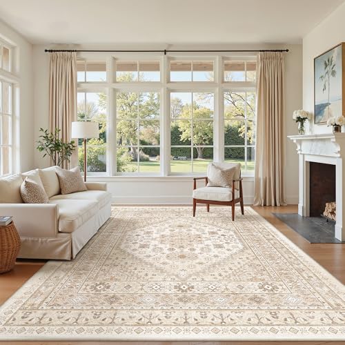 6x9 Area Rugs for Living Room (Cream/Beige / 6' x 9' (Rectangular))