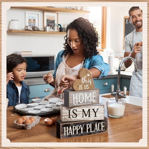 4 Pcs Farmhouse Table Decoration (Vivid Heart)