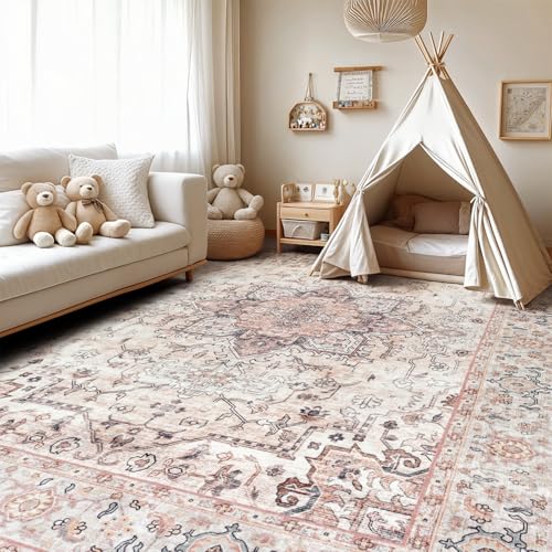 3x5 Pink Area Rugs for Bedroom Living Room (Sunflower Pink / 3' x 5' (Rectangular))