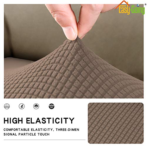 Stretch 1 Piece Couch Cushion Cover for Sofa (Large / Camel)