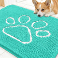 Dog Door Mat for Muddy Paws 30x20 (Teal / 30" X 20")