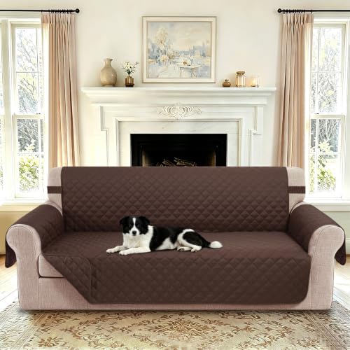 Oversized Sofa Cover for 3 Cushion (Chocolate/Chocolate / Sofa Xl - Xl Large (78"))