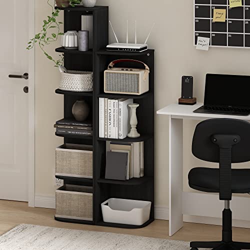 Pasir 4 Tier Corner Open Shelf Bookcase (Blackwood / 4-Tier Corner)