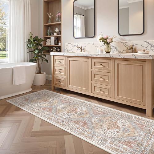 2'6 x 8' Runner Rug Non Slip (Orange / 2'6" x 8' (Runner))