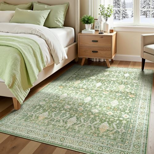 6x9 Area Rugs for Living Room (Light Green / 6' X 9' (Rectangular))