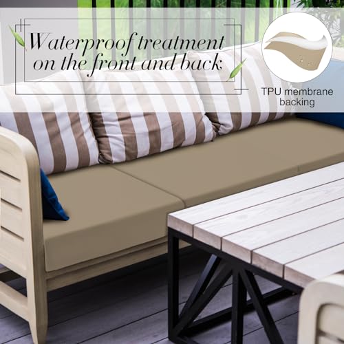 4 Pcs Stretch Cushion Covers (Sand / Seat Cover)