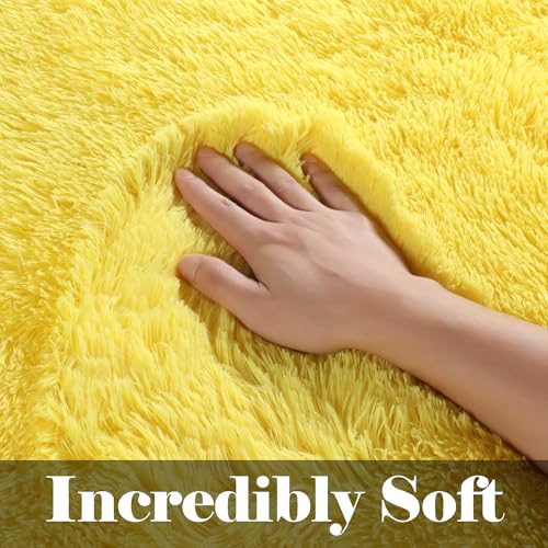 Yellow Runner Rugs for Bedroom Living Room (Yellow / 2' x 6' (Runner))