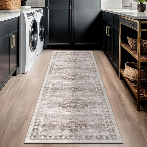 Boho Bathroom Rug 2x5 Runner (2' x 5' (Runner) / Latte / Beige)